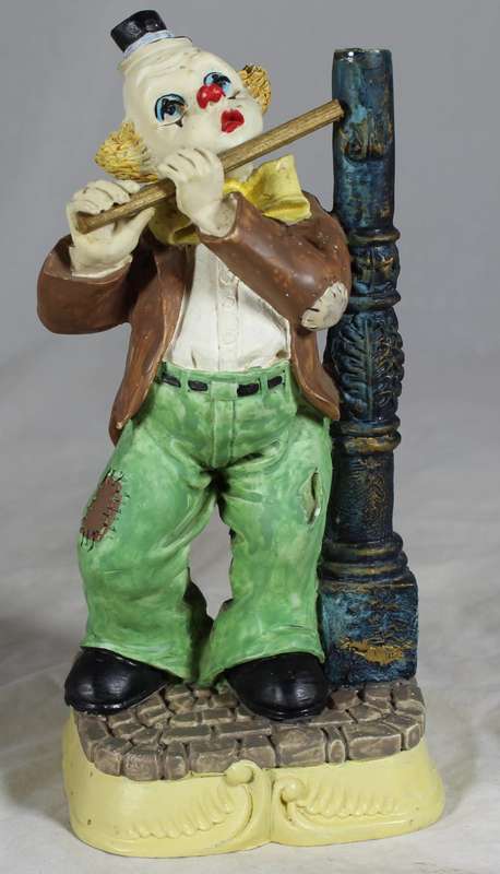 Tramp Clown Playing the Flute - BID NOW!!!!