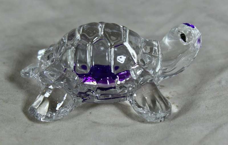 Small Glass - Tortoise - Purple - BID NOW!!!!