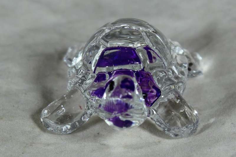 Small Glass - Tortoise - Purple - BID NOW!!!!