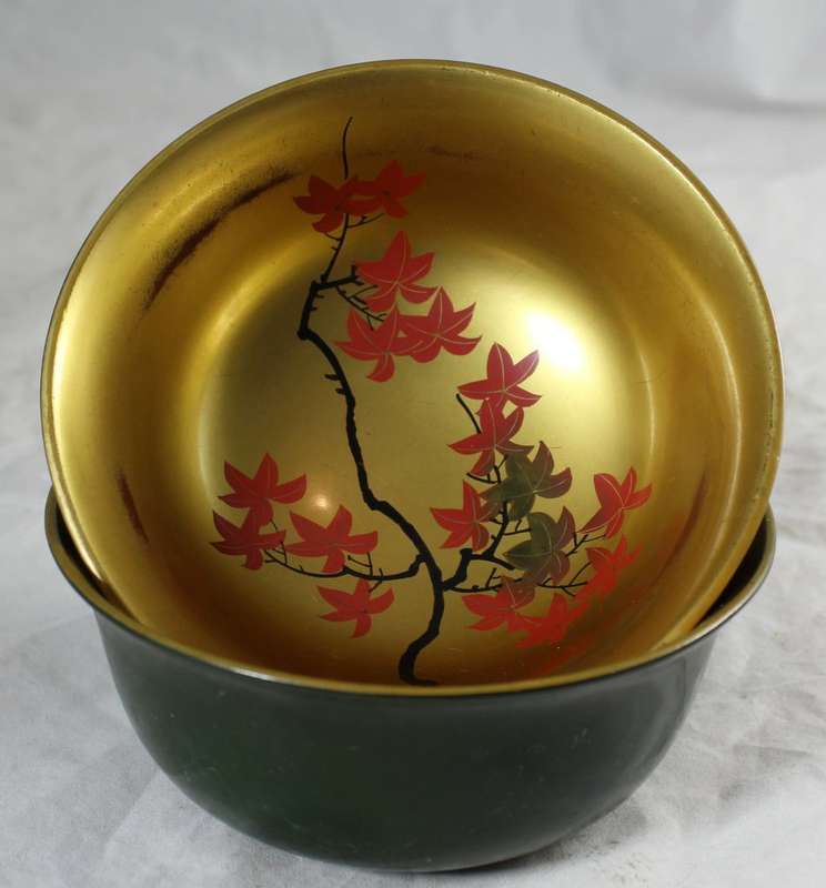 Plastic Oriental Themed Bowl - Set of Four - BID NOW!!!