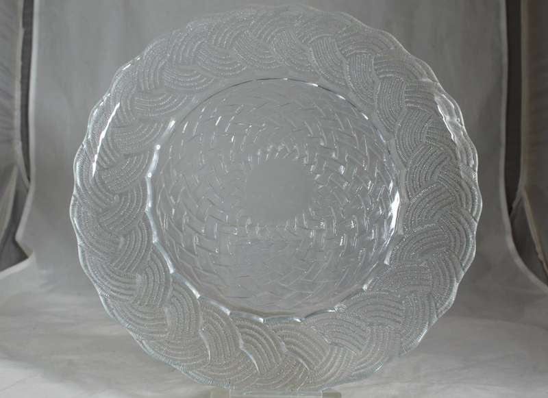 Pressed Glass - Cake Plate - BID NOW!!!