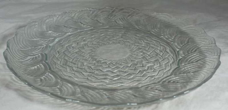 Pressed Glass - Cake Plate - BID NOW!!!