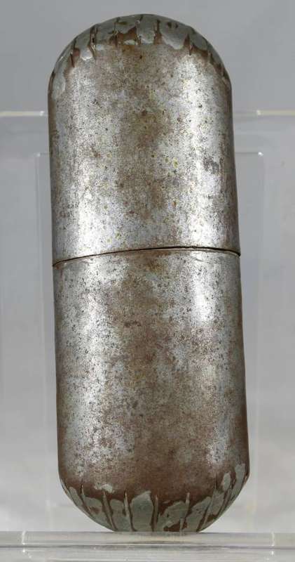 Handmade vintage metal storage container