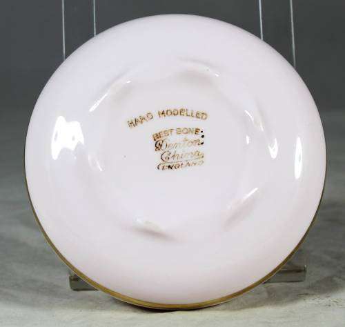 Denton China - large pink rose trinket holder