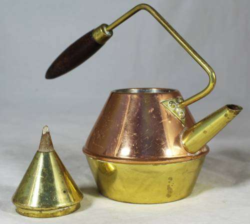 Brass and Copper Tea Set - Bid Now!!