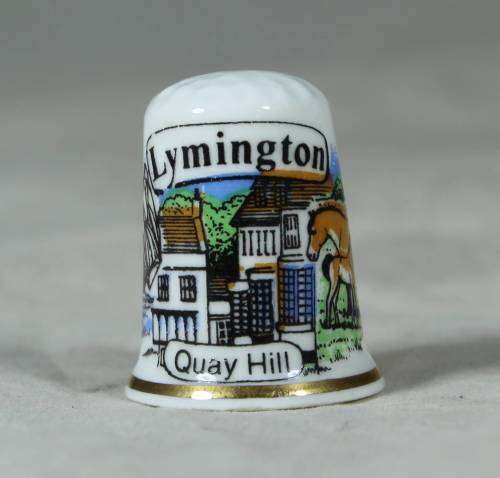 ceramic thimble - Lymington Quay Hill
