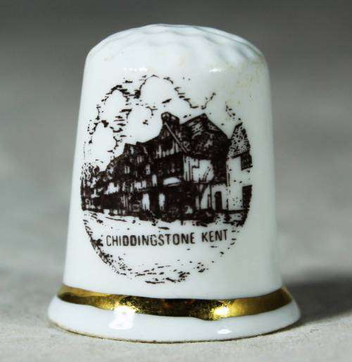 Ceramic thimble - CHidingstone Kent