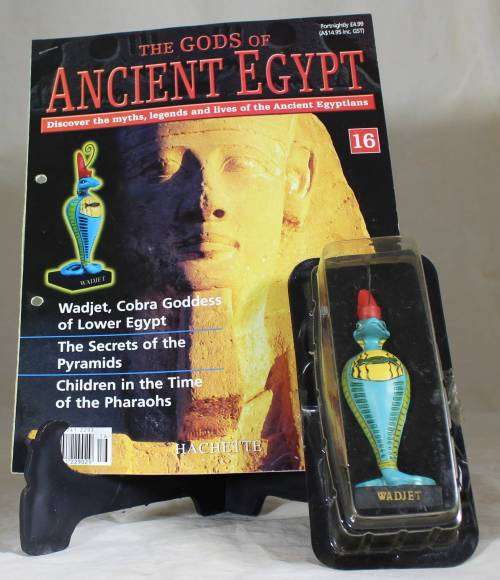 The Gods of Ancient Egypt - by Hachette - Figure with Booklet - Wadjet
