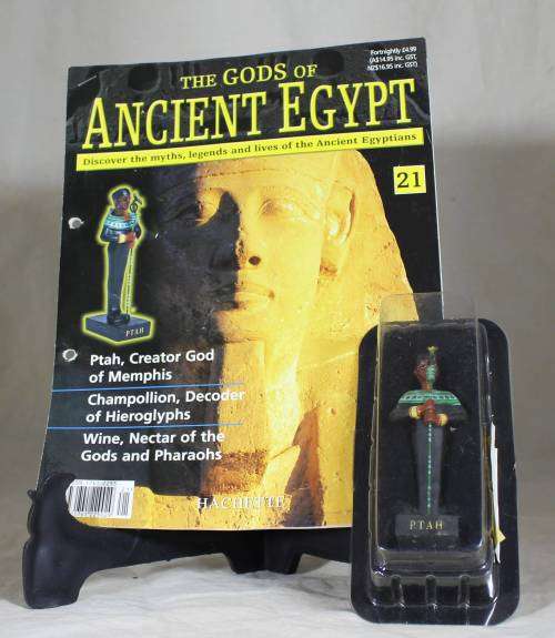 The Gods of Ancient Egypt - by Hachette - Figure with Booklet - Ptah