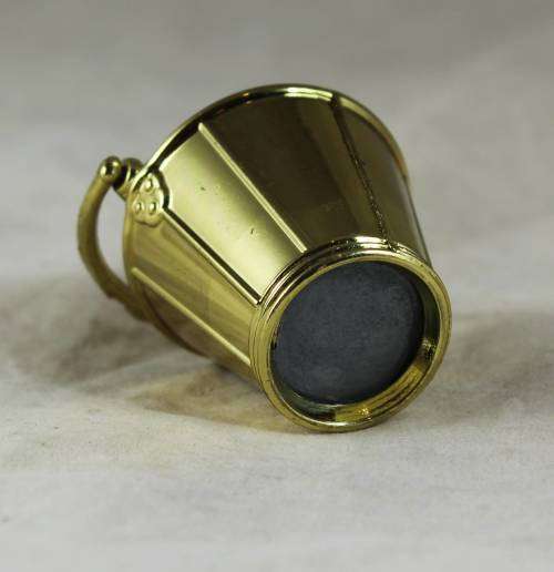 Miniature brass water bucket