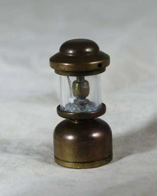 Miniature Brass Gas Lamp- Bid Now!!