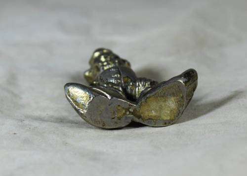 Miniature silver plated lead clown