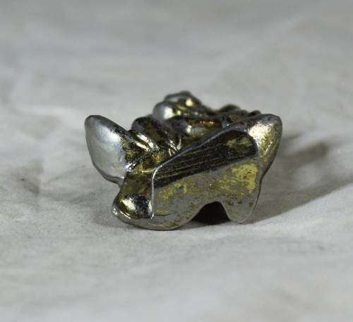 Miniature silver plated lead clown with top hat
