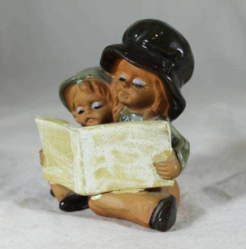 Kids reading a book