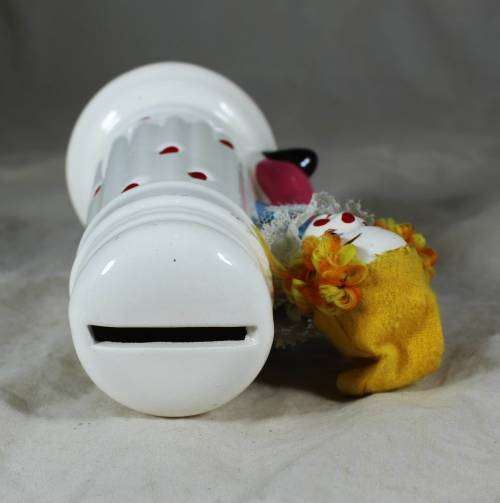 Porcelain clown money box