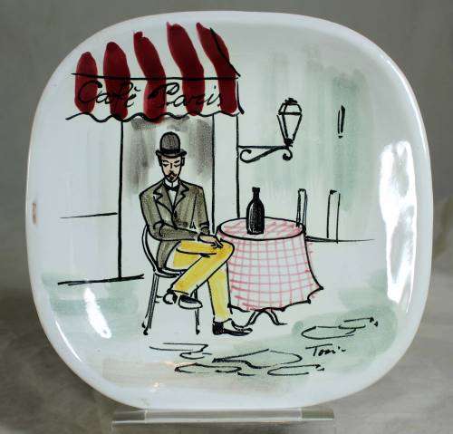 Cafe Paris display plate - Made in Italy