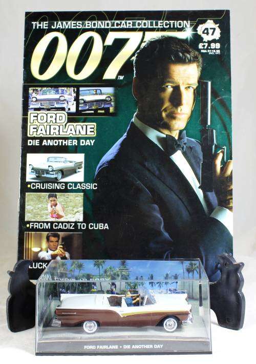 James Bond 007 with magazine - Ford Fairlane  #47 - Die another Day - Bid Now!!