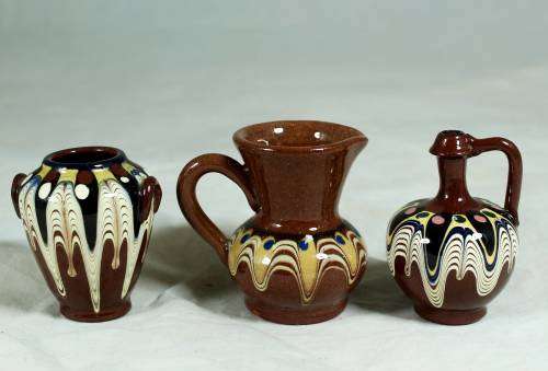 Miniature trio pottery set