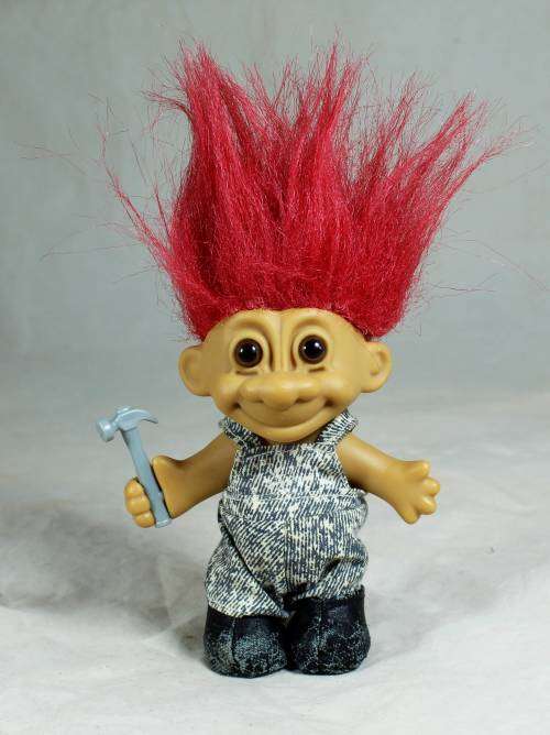 Russ Troll Doll - Builder - Bid Now!!