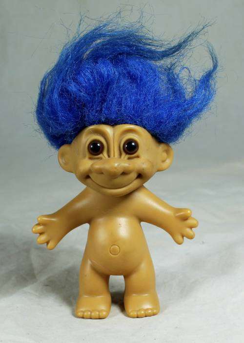 Russ Troll Doll - Blue Hair - Bid Now!!