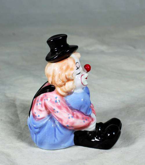 Seated clown
