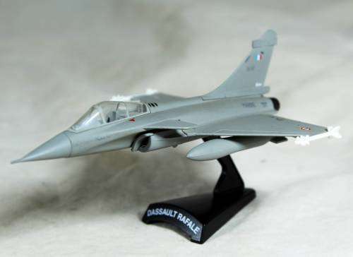 Postage Stamp Planes - Metal Die Cast on Stand -  Dassault Rafale - Bid Now!!