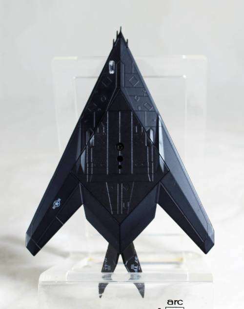 Postage Stamp Planes - Metal Die Cast on Stand -  F-117  Stealth  - Bid Now!!