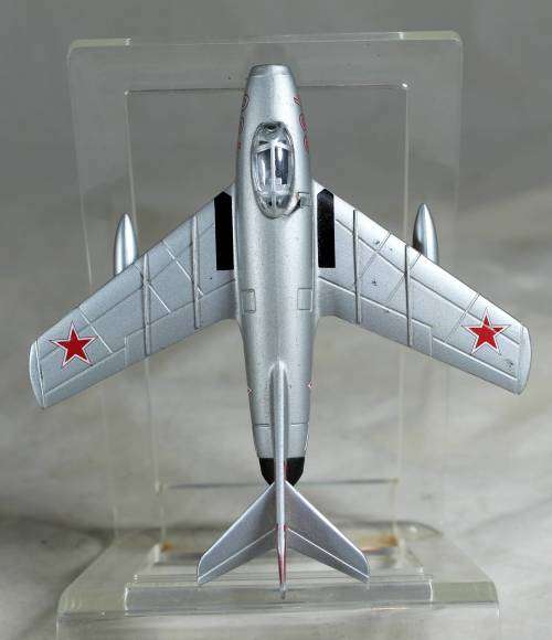 Postage Stamp Planes - Metal Die Cast on Stand -   MIG-15  - Bid Now!!