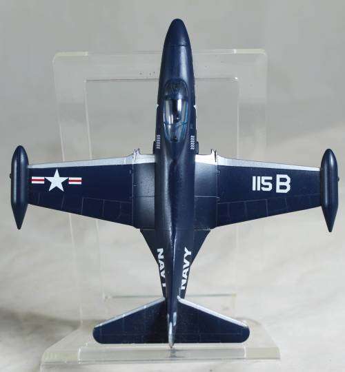 Postage Stamp Planes - Metal Die Cast on Stand -   F9F Panther  - Bid Now!!