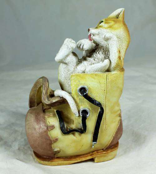 Cat in a Large Shoe