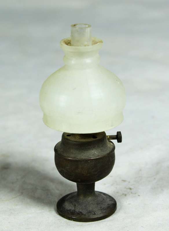 Miniature brass lamp