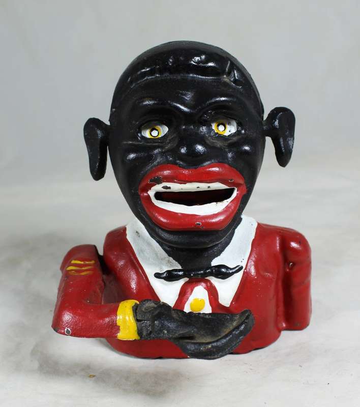 Vintage cast iron mechanical bank