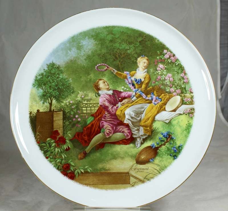 Constantia Display Plate - Courting Victorian Couple - Bid Now!!!