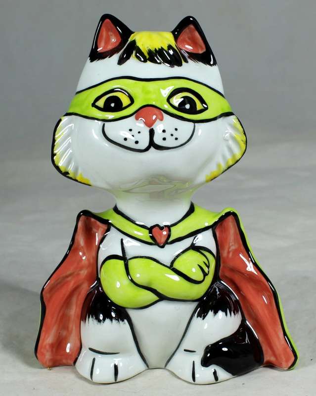 Lorna Bailey super hero cats - Robin