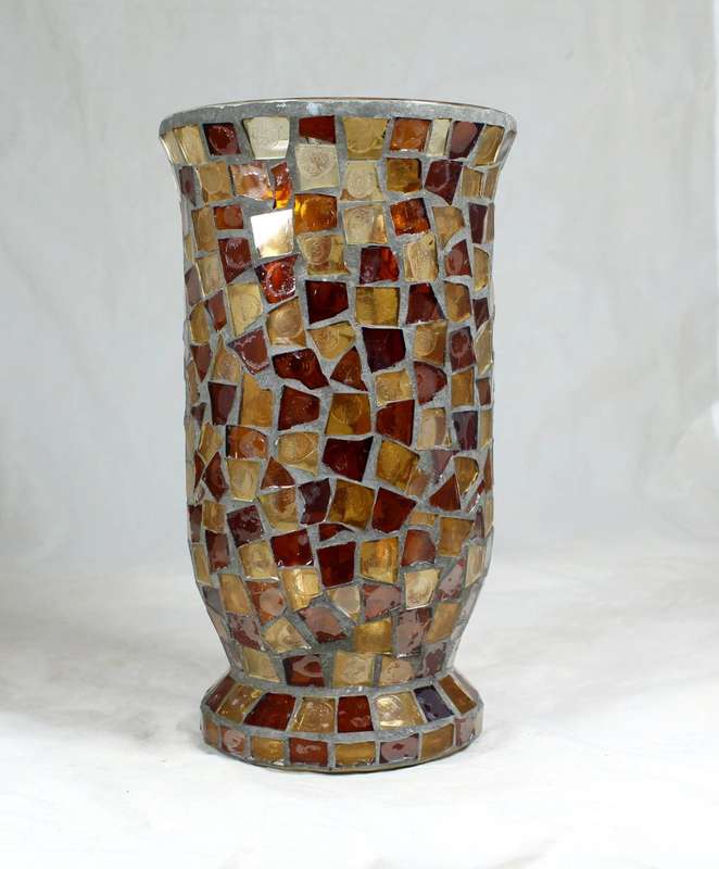 Stained glass vase