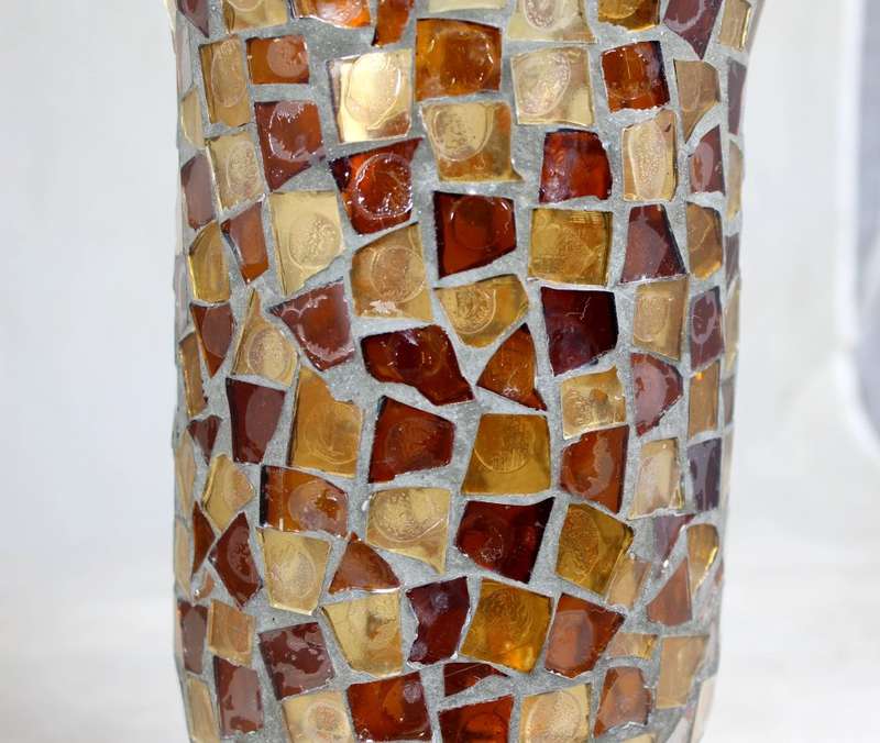 Stained glass vase