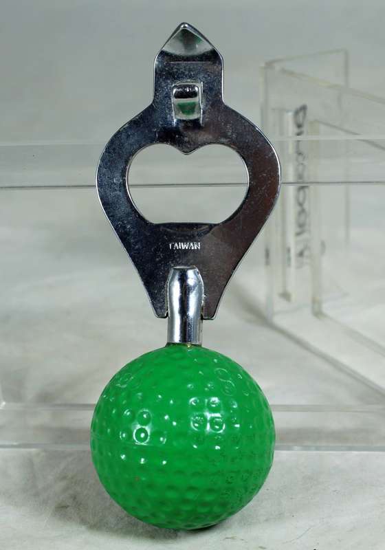 Bottle opener - green golf ball