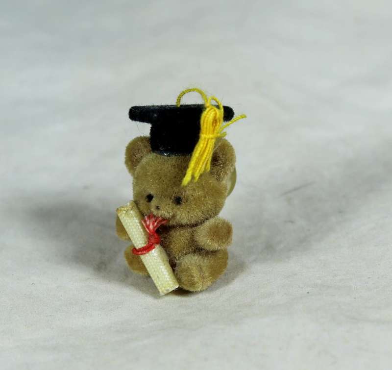 Miniature graduating bear