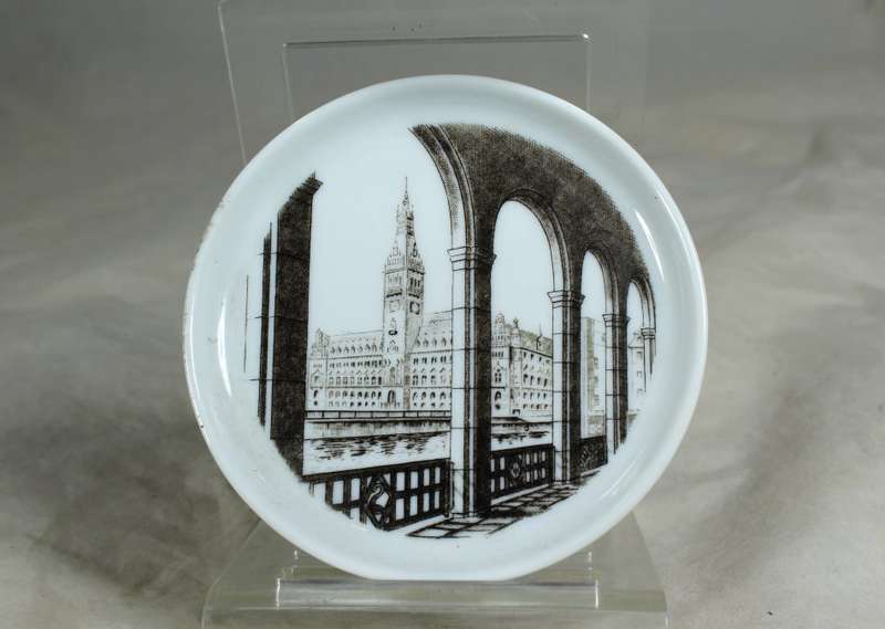 Furstenberg Hamburg Rathaus - display plate