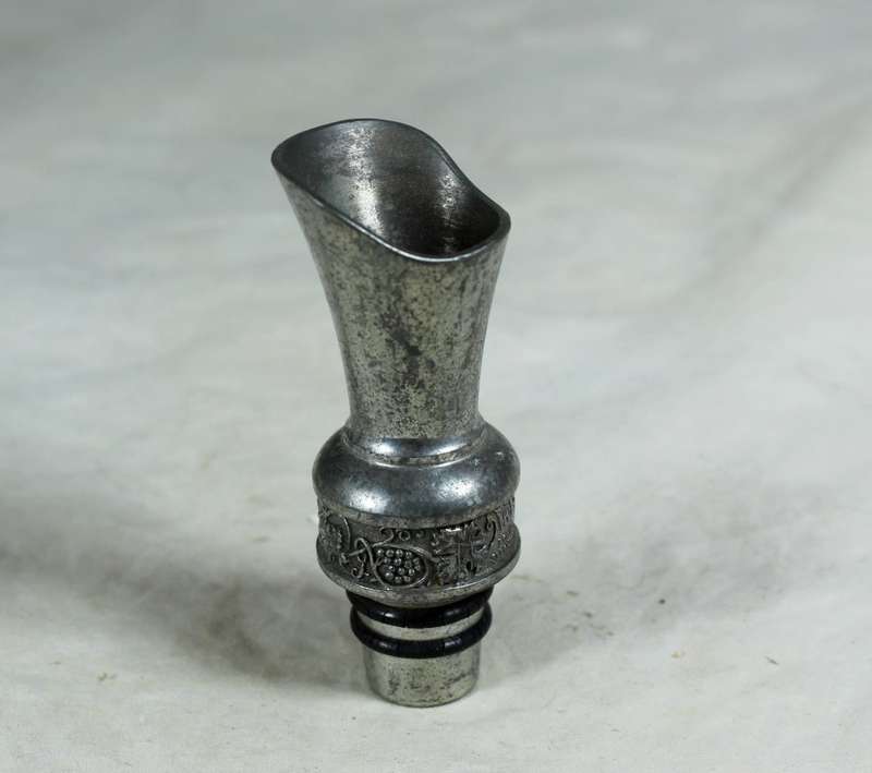 Silver plated bottle spout insert