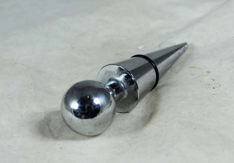 Silverplated bottle stopper