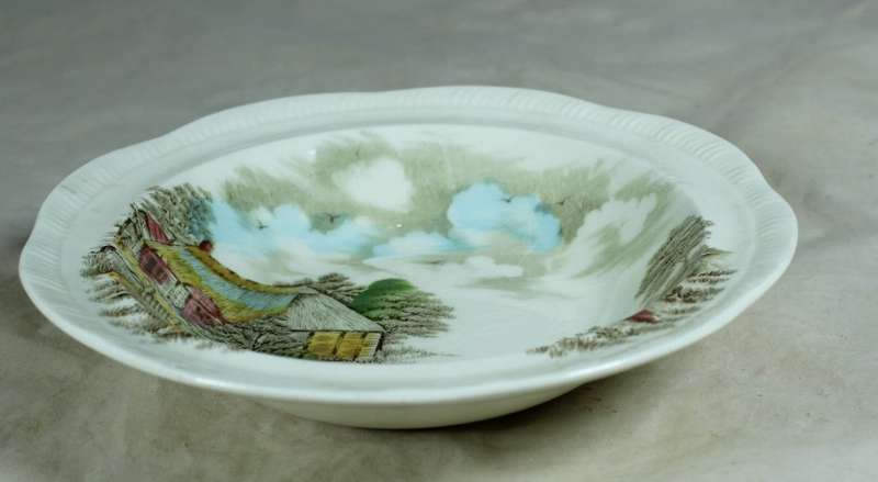 Alfred Meakin - Izaak Waltons cottage - pudding bowl