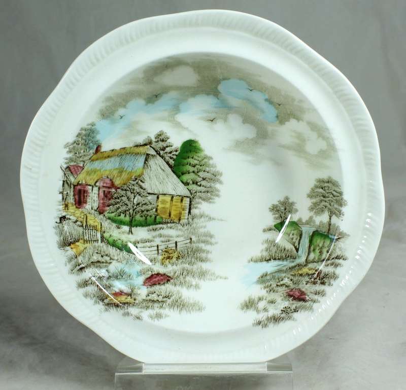 Alfred Meakin - Izaak Waltons cottage - pudding bowl