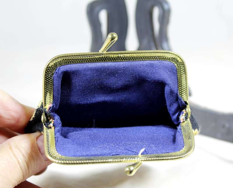 Petit Point evening clutch bag with purse