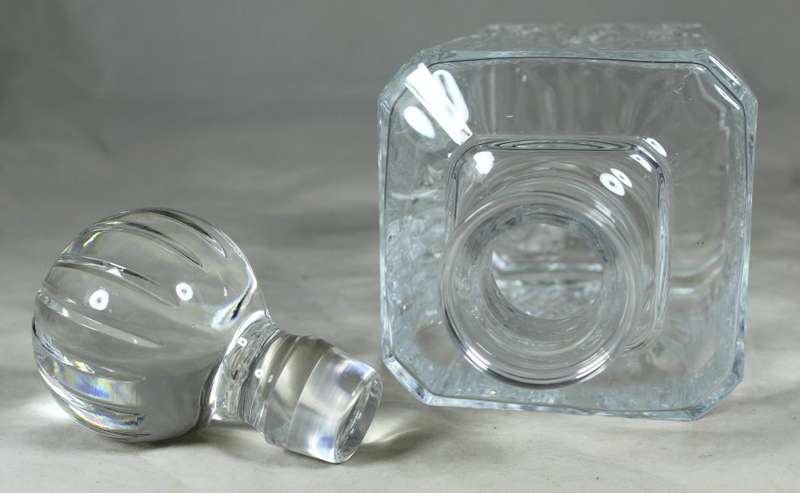 Desk tray with heavy glass decanter - branded Toyota
