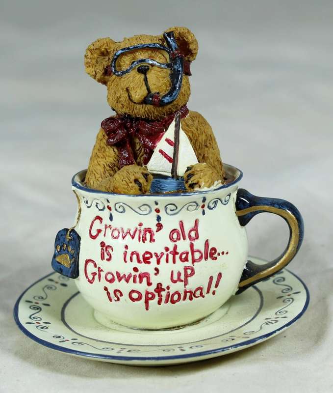 Miniature - Bear in a Tea Cup - Beautiful!!!!! - Bid Now!!!