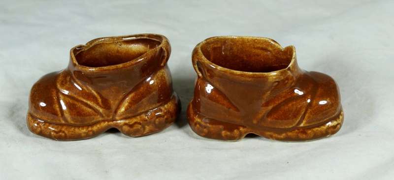 Small pair of porcelain boots