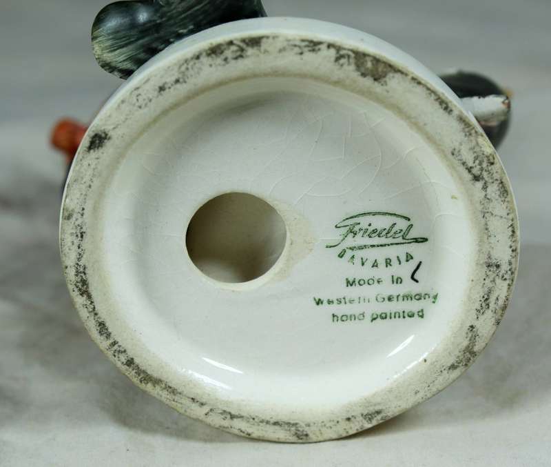 Friedel - Bavaria - Boy Catching a Fish - Made in West Germany!!!!!