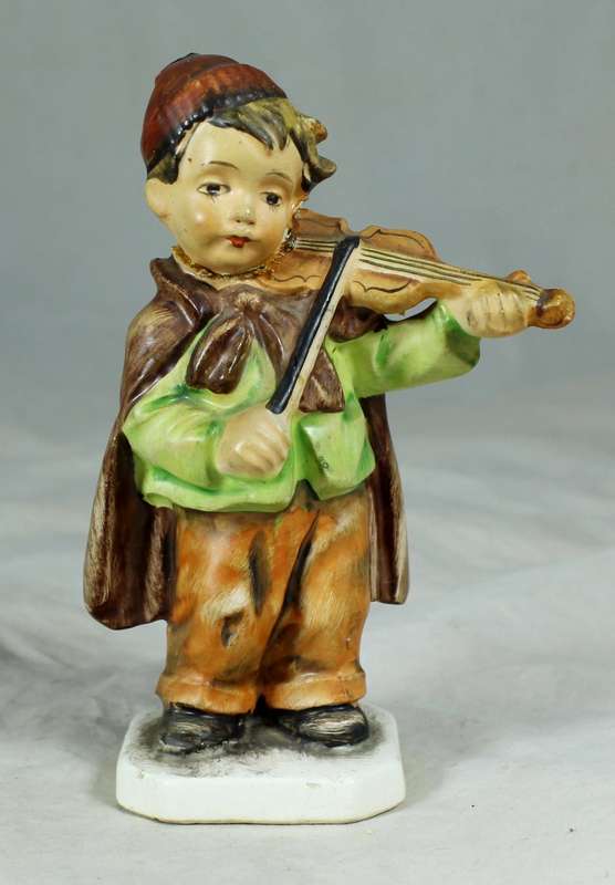 Friedel - Bavaria - Boy Playing a Violin - Hand Painted!!!!!