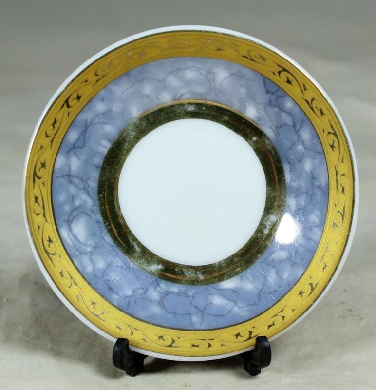 Display plate - small trinket plate - blue accents
